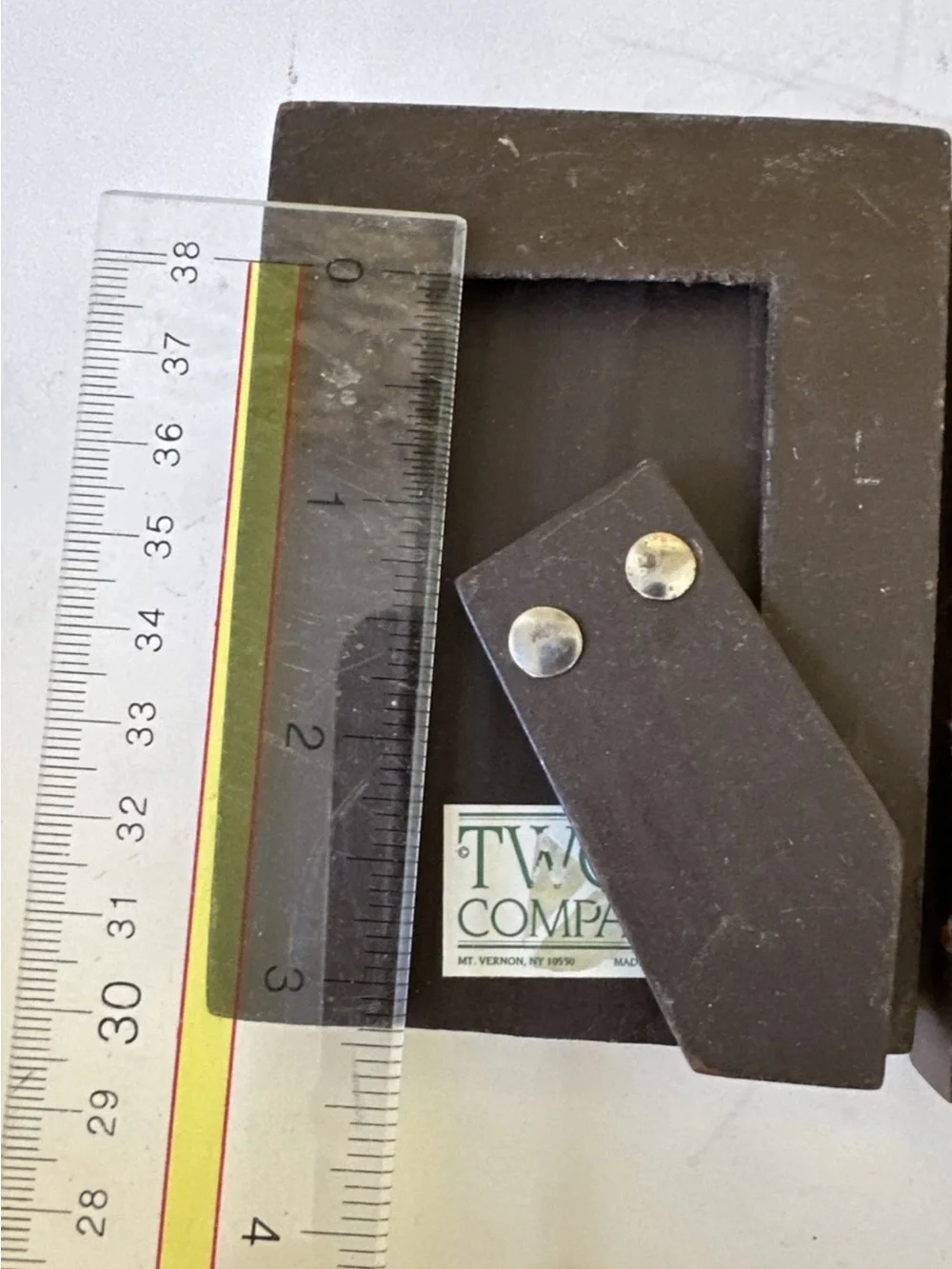 2 Mini Two's Company Mosaic MARQUETRY Wood Picture Frame